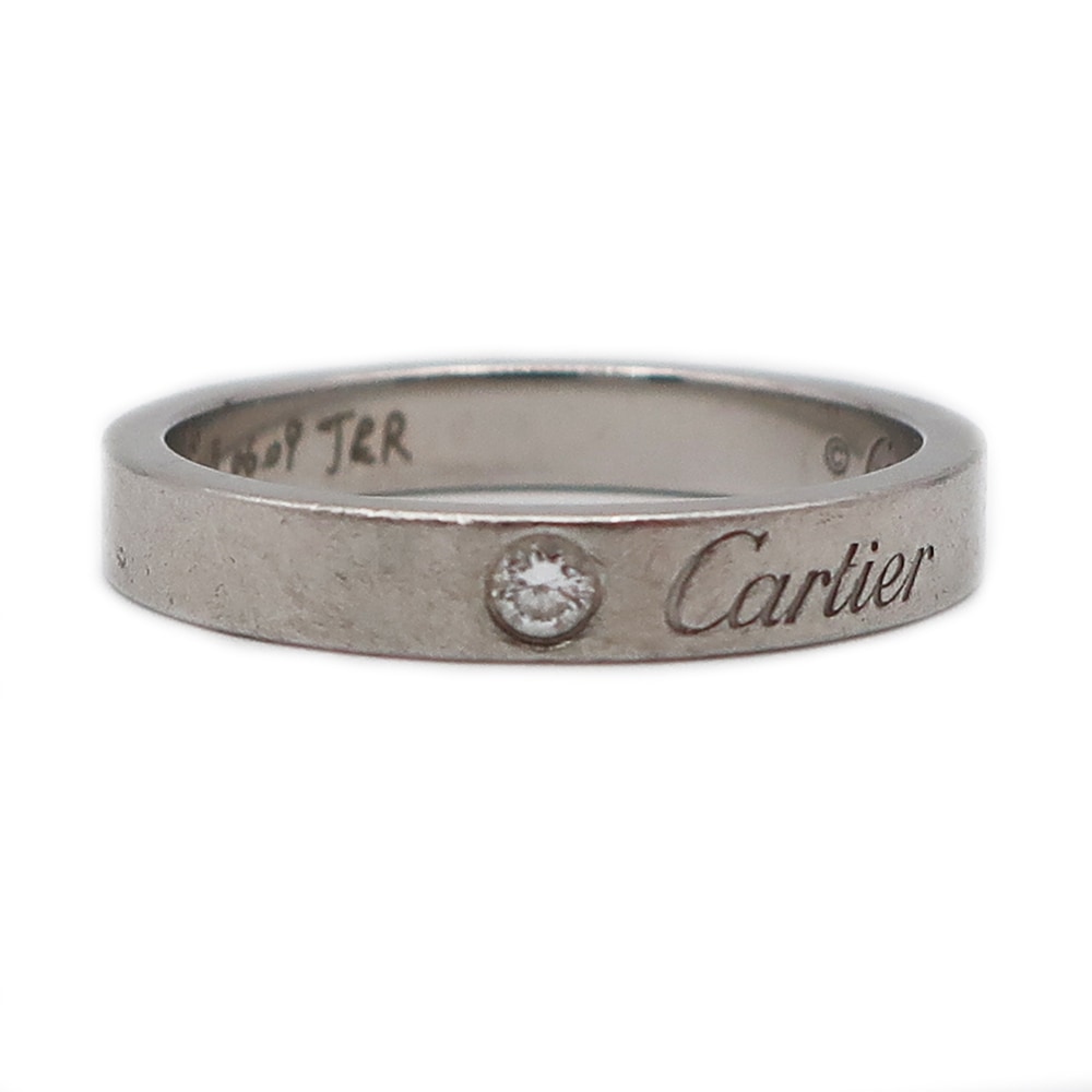 天白】【CARTIER】カルティエ 指輪 ウェディング リング Pt950