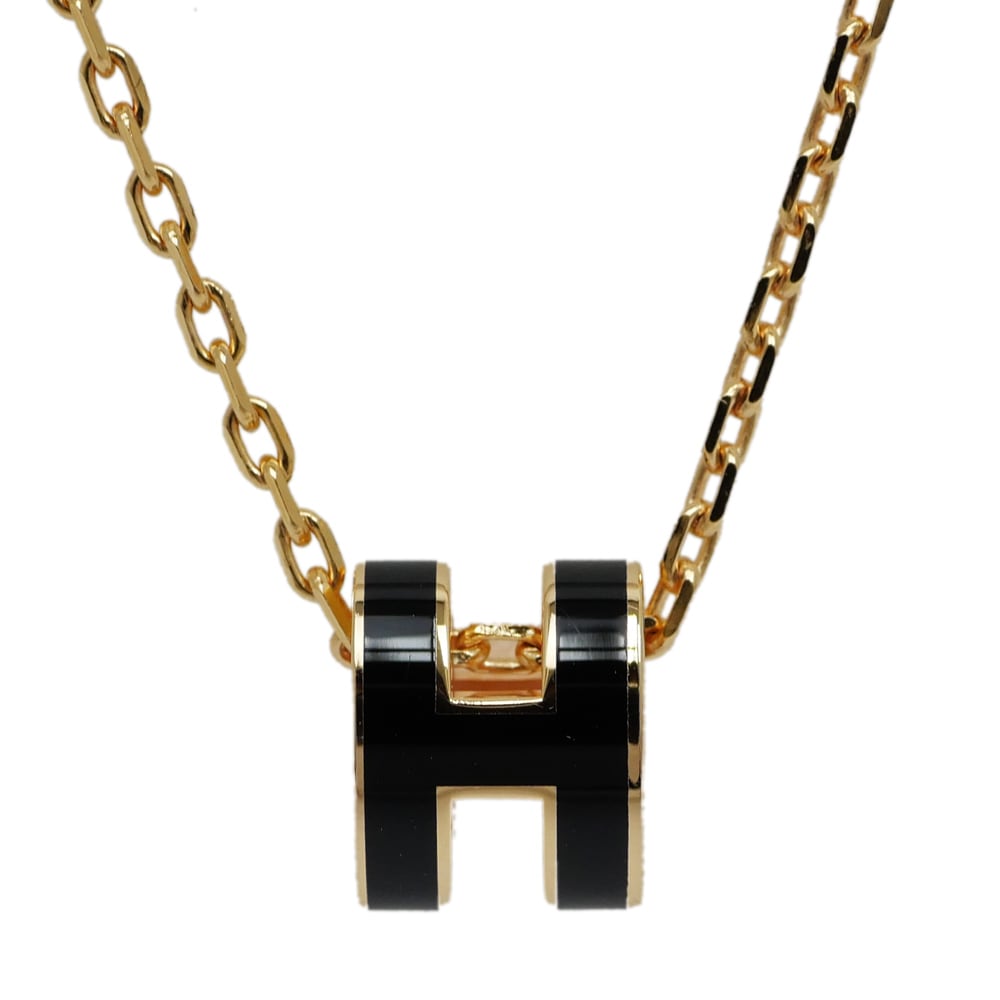 名東】【HERMES】エルメス ポップアッシュ ミニ ネックレス 40cm
