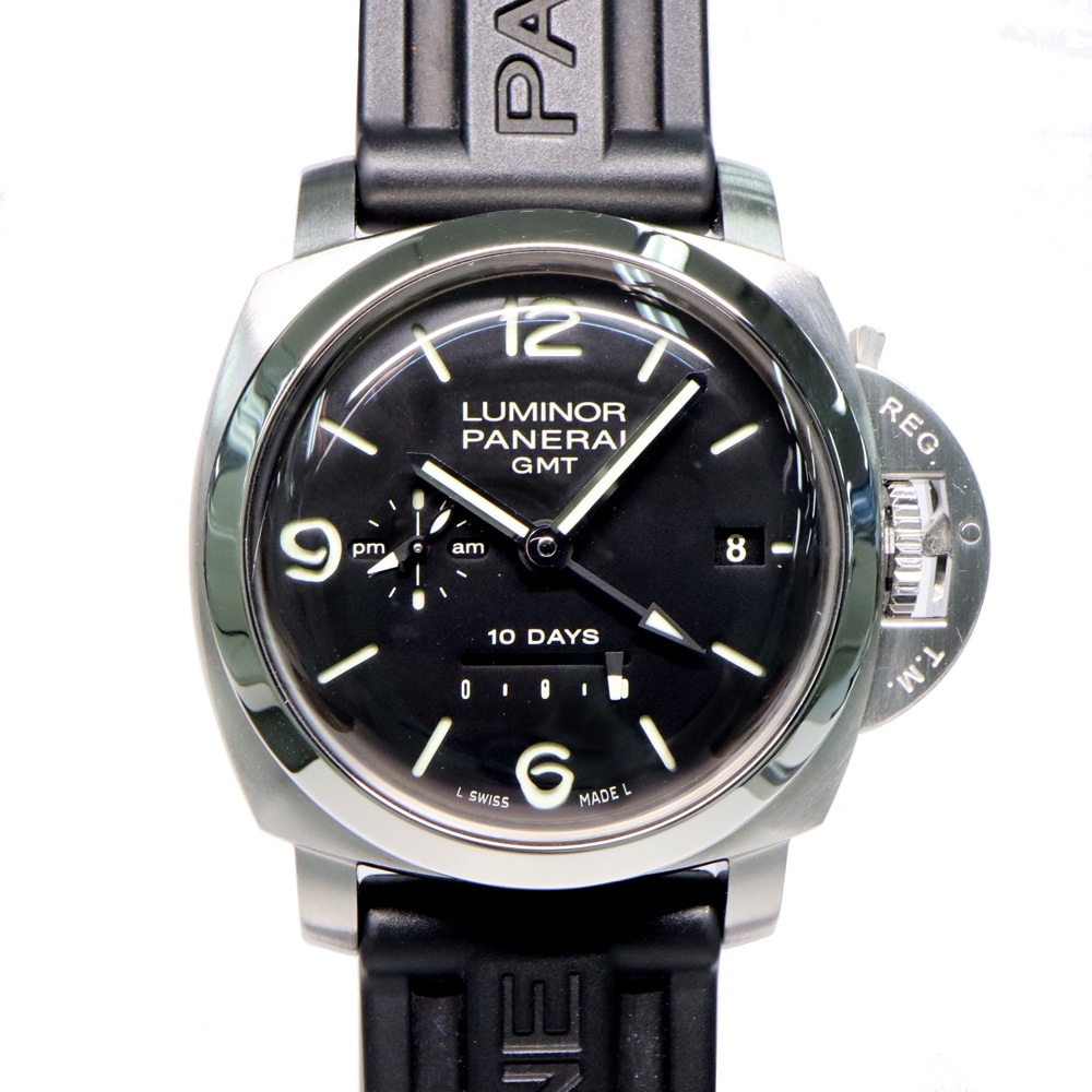 ��̾�Ų��ۡ�PANERAI�ۥѥͥ饤 ��ߥΡ��� 1950 10�ǥ��� GMT 44MM PAM00270 K�� �֥�å� SS ��С� ��ư�� ����ӻ��� �ˡ���š�