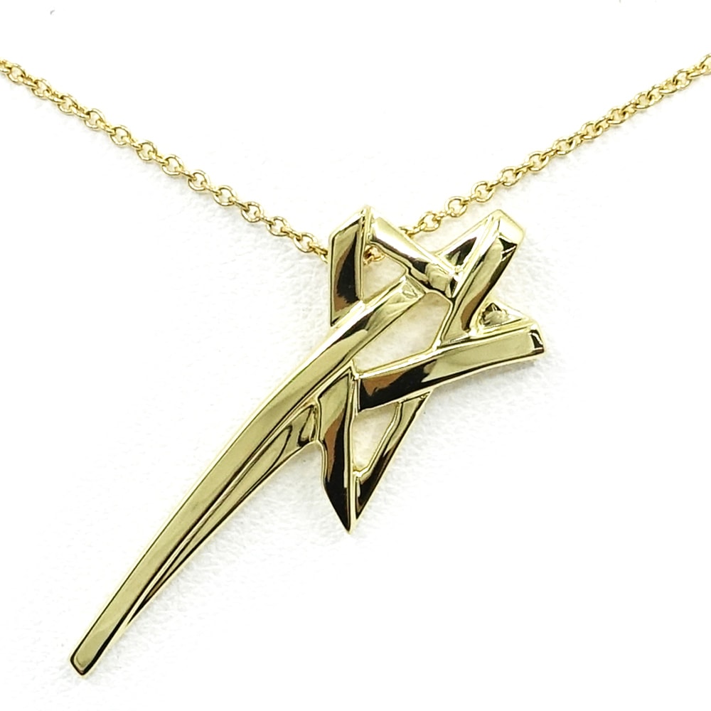Tiffany&coティファニーK18YG金シューティングスターネックレス美品 Tiffany&coティファニーK18YG金シューティングスターネックレス美品