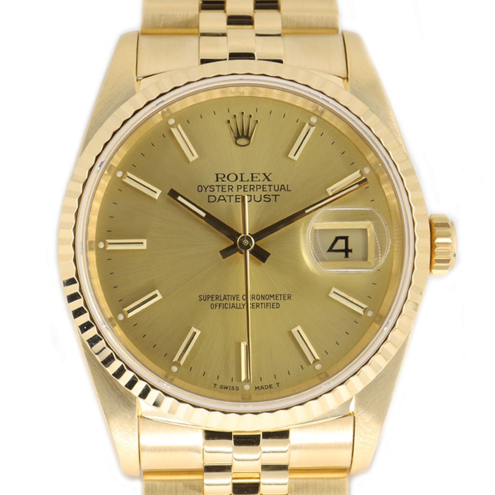 栄】【ROLEX】ロレックス デイトジャスト 16238 シャンパンゴールド
