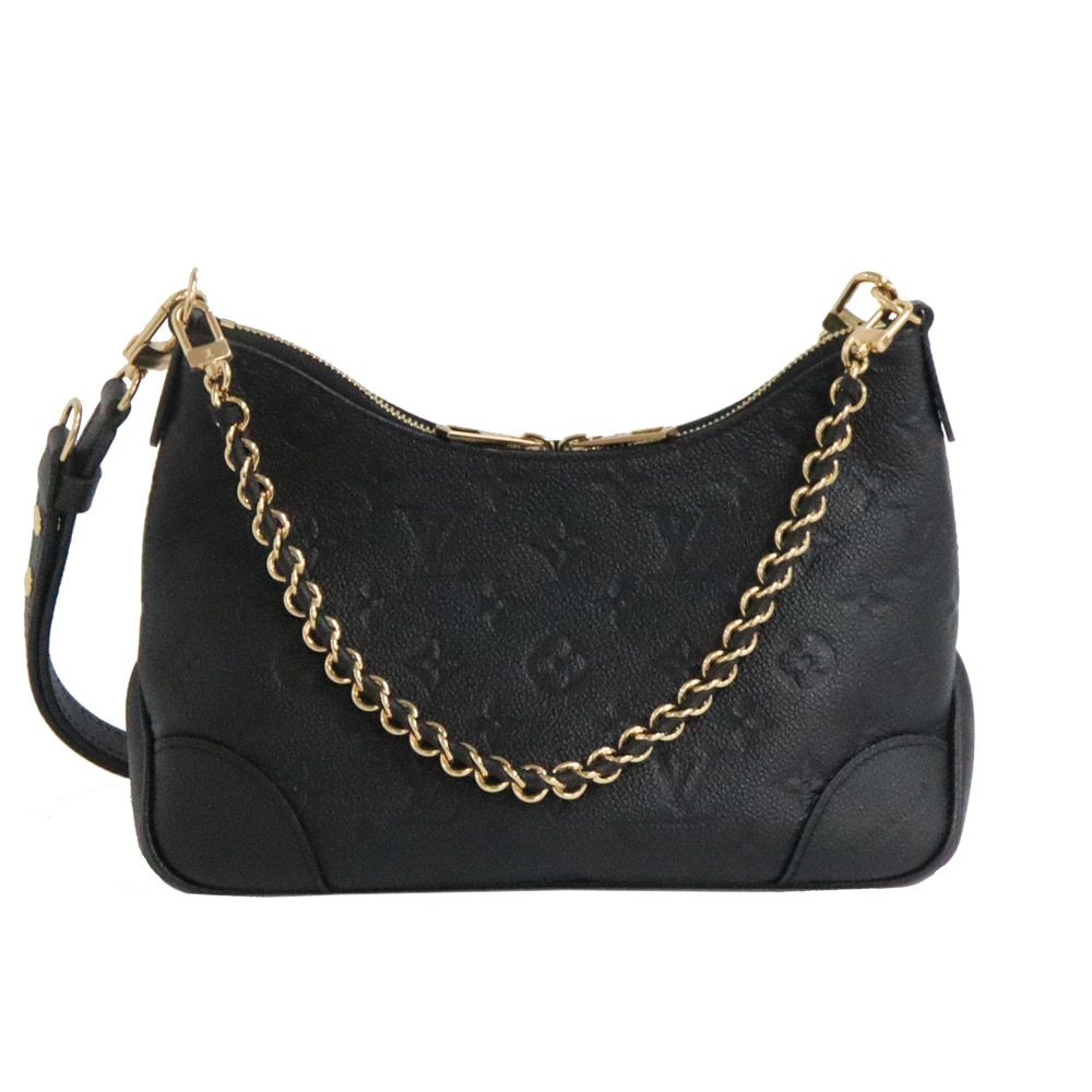 【名古屋】【LOUIS VUITTON】ルイヴィトン モノグラム アンプラント ブーローニュPM M12930 4Wayショルダーバッグ ノワール レザー レディース 女【中古】