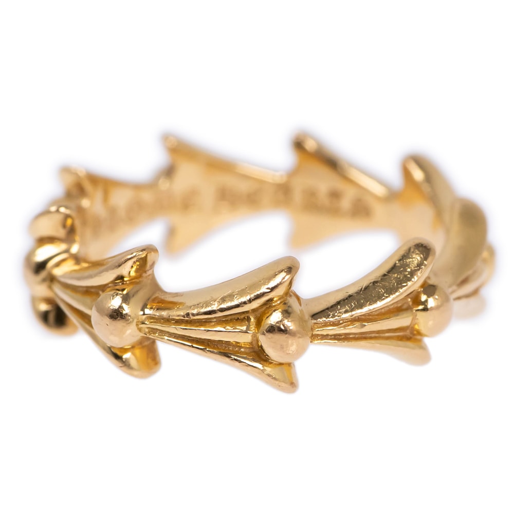 ��̾��ۡ�CHROME HEARTS�ۥ�����ϡ��� CROSS TAIL �������ƥ��� ��� 14.5�� 22K YG �������� ������� 7.1g ���� ����š�