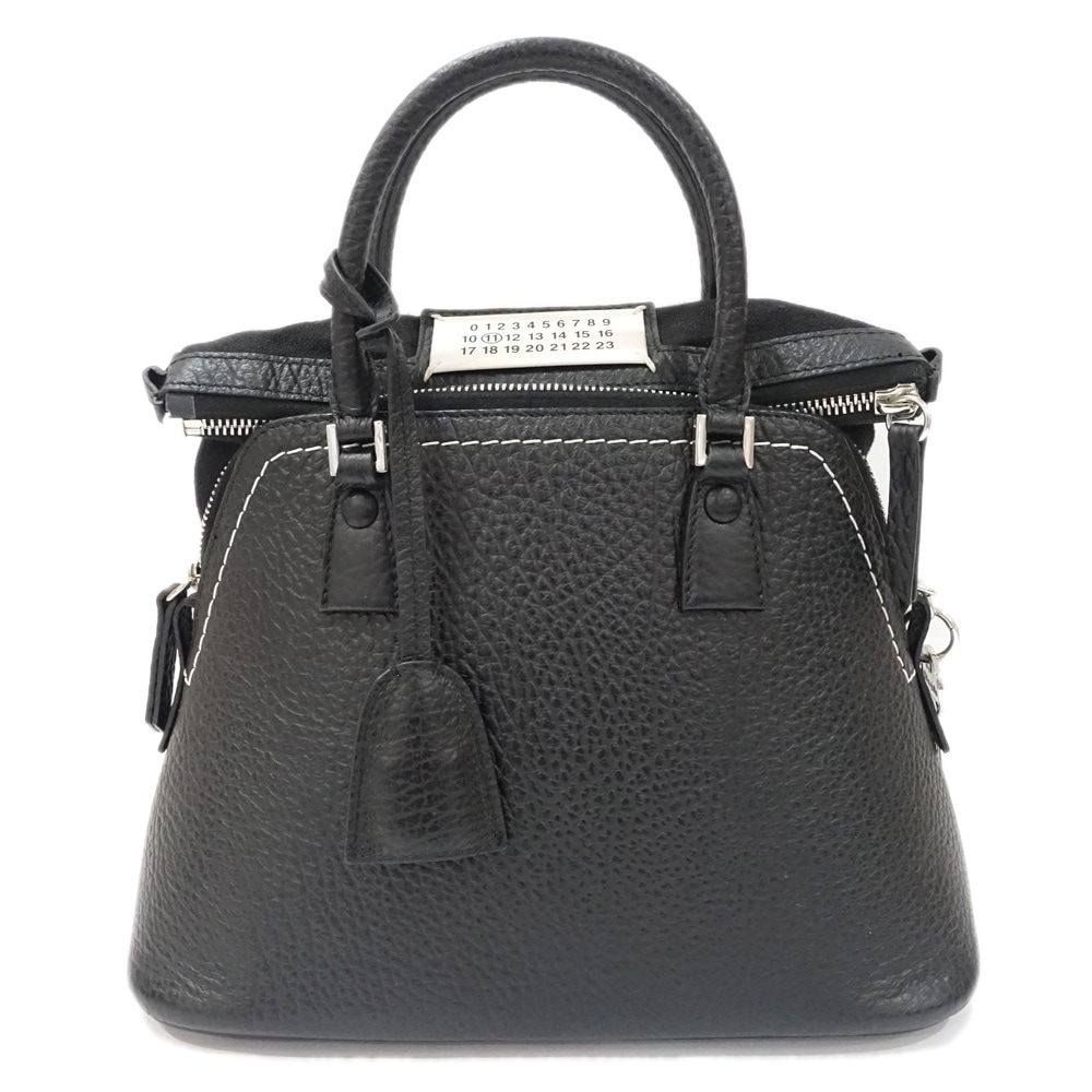 �ڱɡۡ�MAISON MARGIELA�ۥ᥾��ޥ른���� 2WAY�Хå� 5AC �ߥ� ���쥤�ˡ��쥶�� �֥�å� �ϥ�ɥХå� �������� ����С���� S56WG0082 P4455 T8013 ��ǥ���������š�