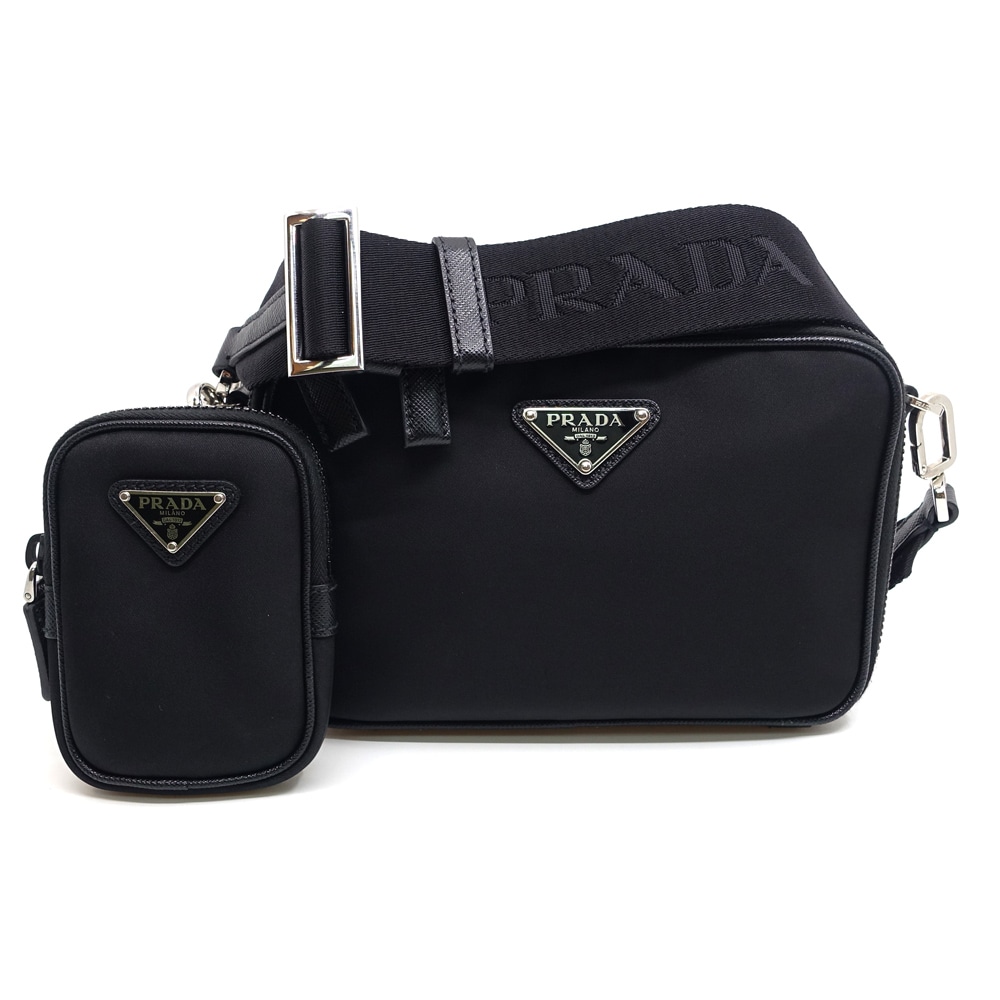 栄】【PRADA】プラダ ブリック ショルダーバッグ 2VH070 RFID