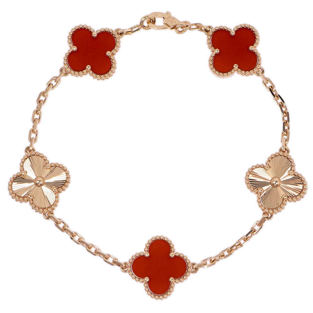 ��̾��ۡ�VAN CLEEF&ARPELS�ۥ����󥯥꡼�ա������ڥ� ������ơ��� ����ϥ�֥� �֥쥹��å�5������� VCARP7RP00 750RG 18K ������������� �����ͥꥢ��  ���奨�꡼�ڿ��ʡۡ�̤���ѡۡ���š�