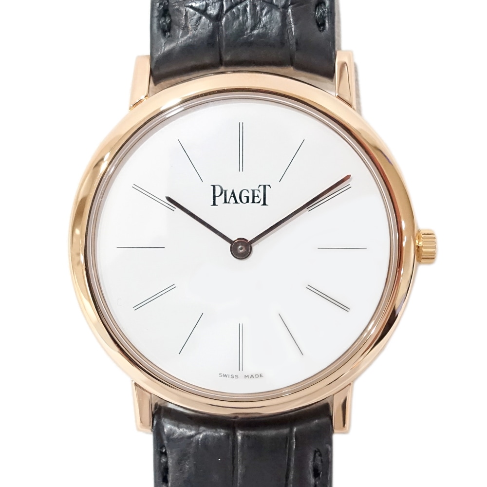 ڱɡۡPIAGETۥԥ ƥץ ۥ磻 33mm P10320 K18 750 ԥ󥯥  ޥåȥ֥å 괬 󥺡š