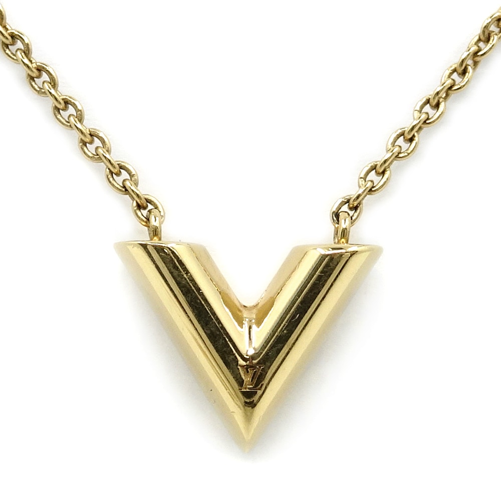 ◇ルイヴィトン◇M00857 エセンシャルV ネックレス ゴールド LE2243 楽天市場】ルイヴィトン ネックレス Louis Vuitton モノグラム LV