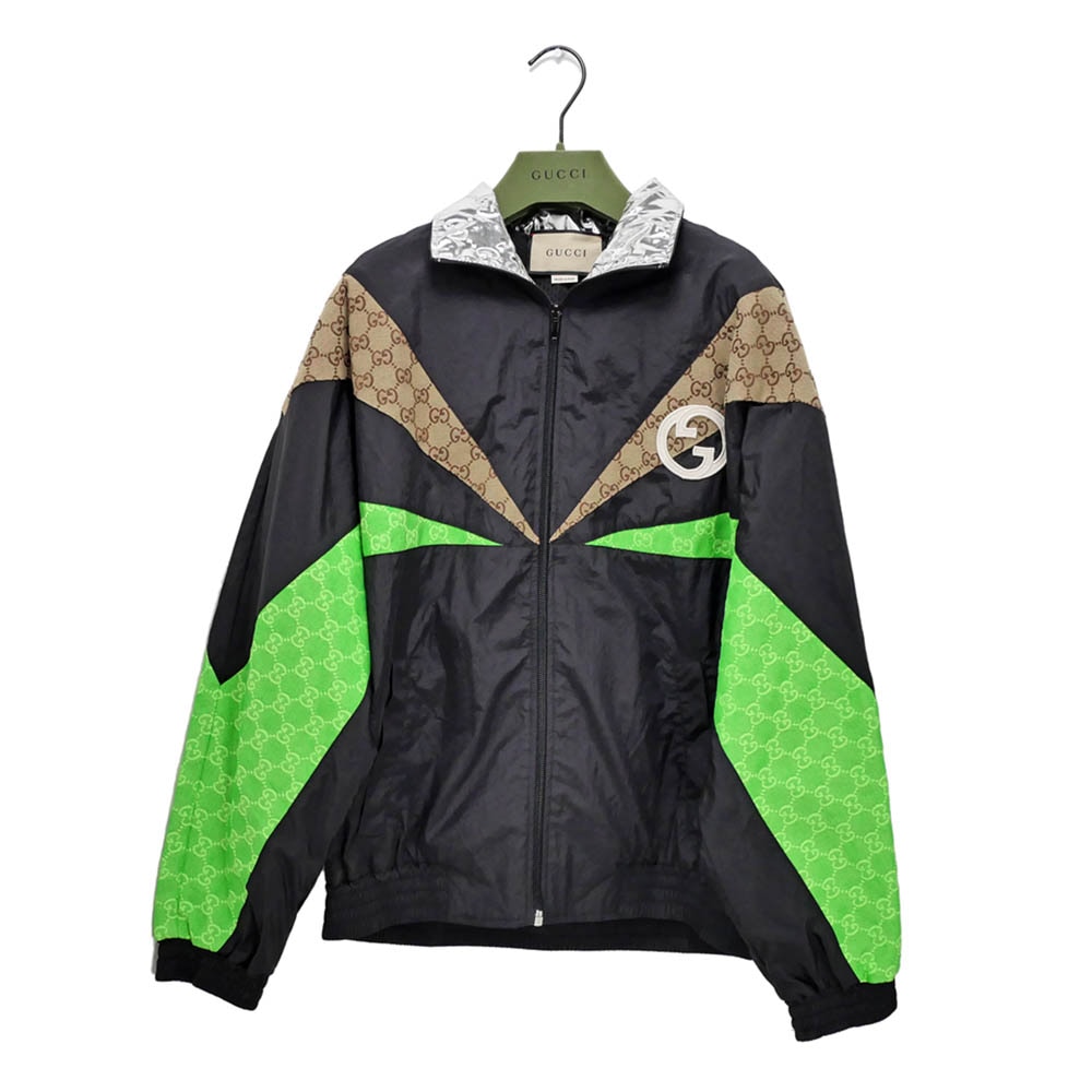 名東】【GUCCI】グッチ ナイロンジップアップジャケット XSサイズ 名東】【GUCCI】グッチ ナイロンジップアップジャケット XSサイズ