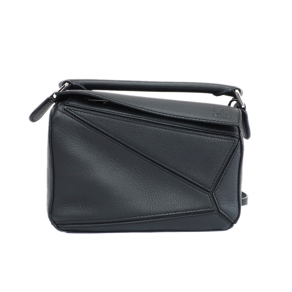 天白】【LOEWE】ロエベ パズル ミニ ハンドバッグ ショルダーバッグ