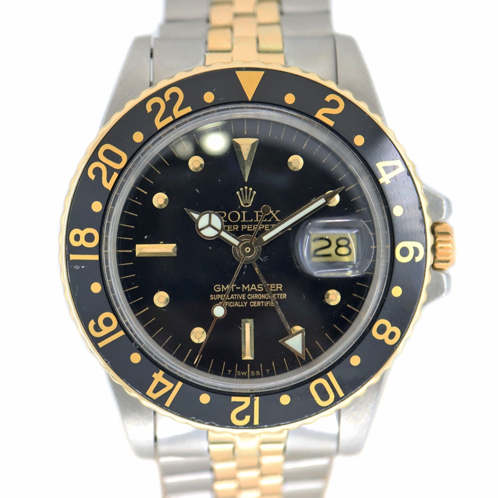 �ڱɡۡ�ROLEX�ۥ���å��� GMT�ޥ����� 1675/3 ����ӥ꡼ �ӻ��� �֥�å� �ե��ĥܥ������ �ޡ���4 �����֥쥹 ������ ����� ��ư���� ��󥺡���š�