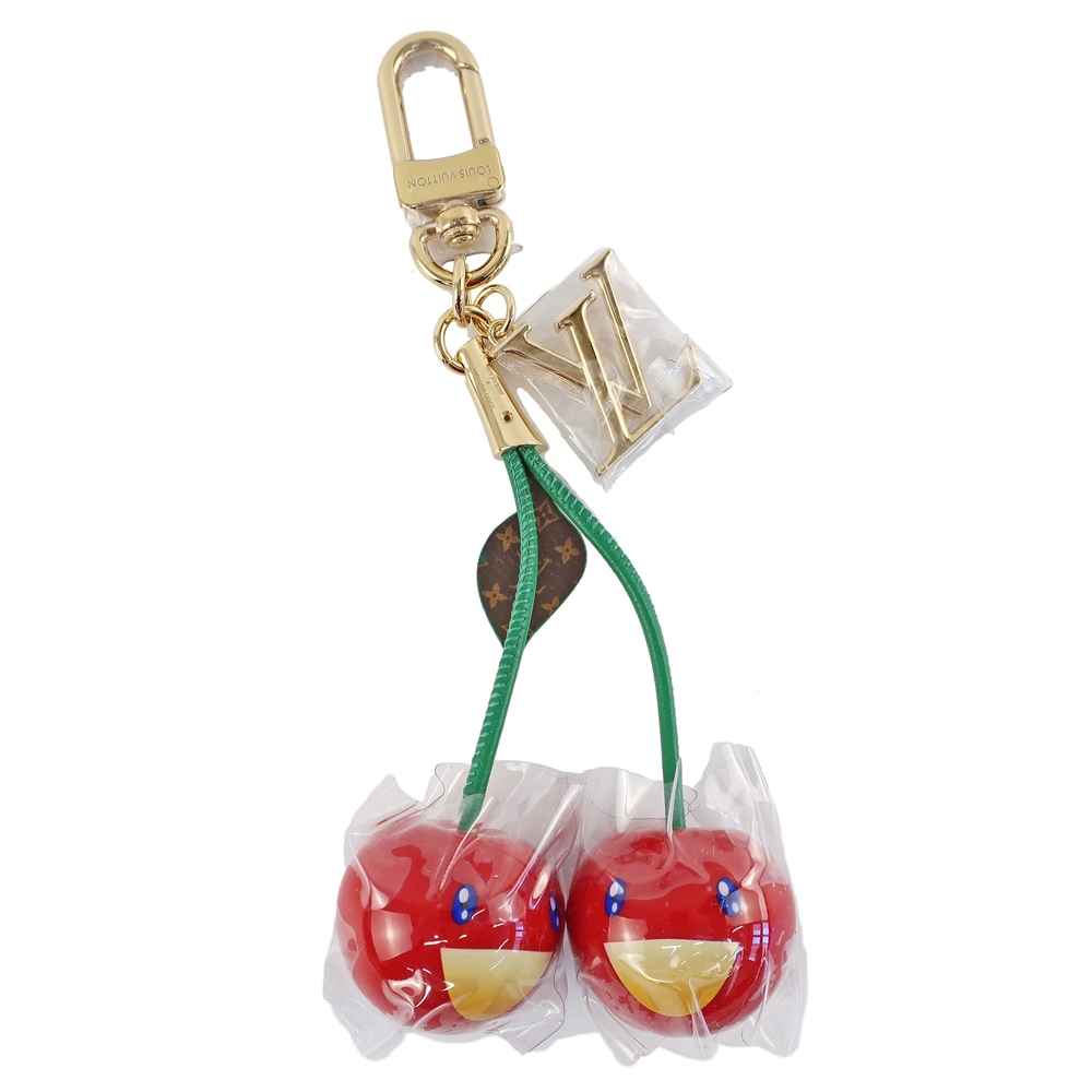T*E様 新品:ルイヴィトン×村上隆 チェリーチャーム 天白】【LOUIS VUITTON】ルイヴィトン LV×TM バッグチャーム