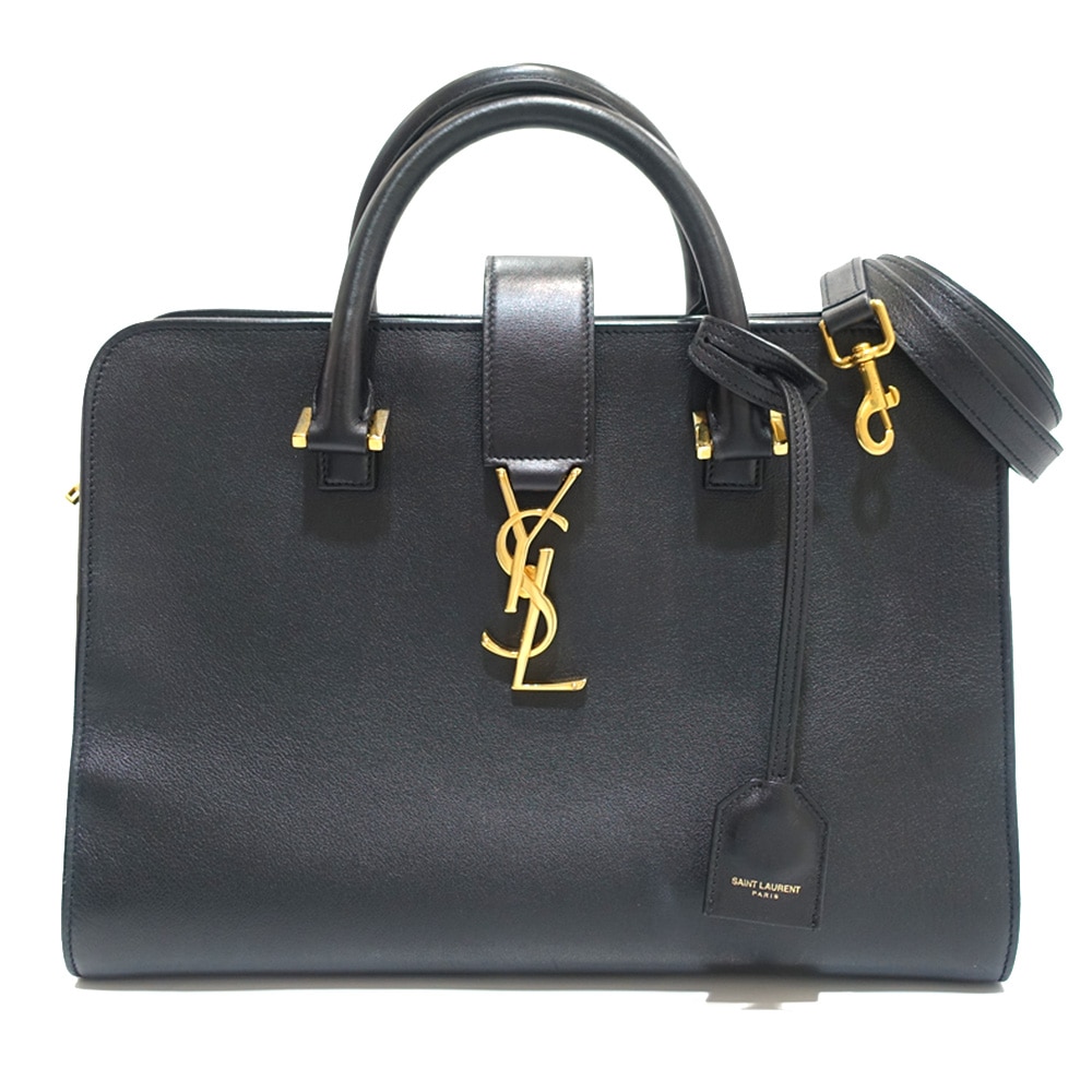 美品‼️イヴサンローラン ビジネスバッグ 本革 ロゴゴールド金具 2100020000456809-1.jpg