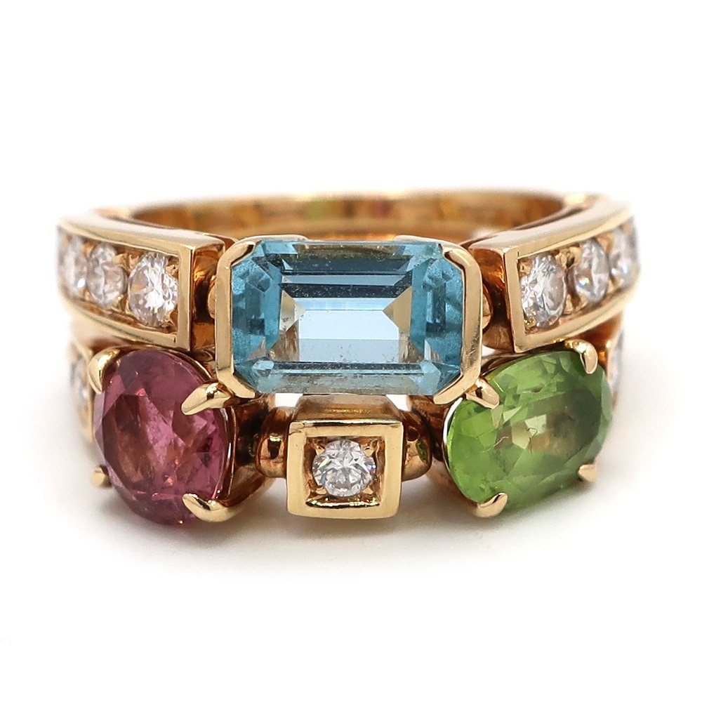 ŷۡBVLGARIۥ֥륬   쥰 奨꡼ K18YG 750  ֥롼ȥѡ ԥ󥯥ȥޥ ڥɥå ޥ š