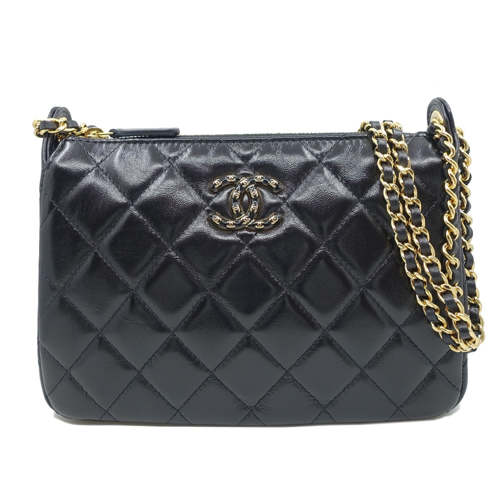 栄】【CHANEL】シャネル チェーンクラッチ 2WAYバッグ ハンド