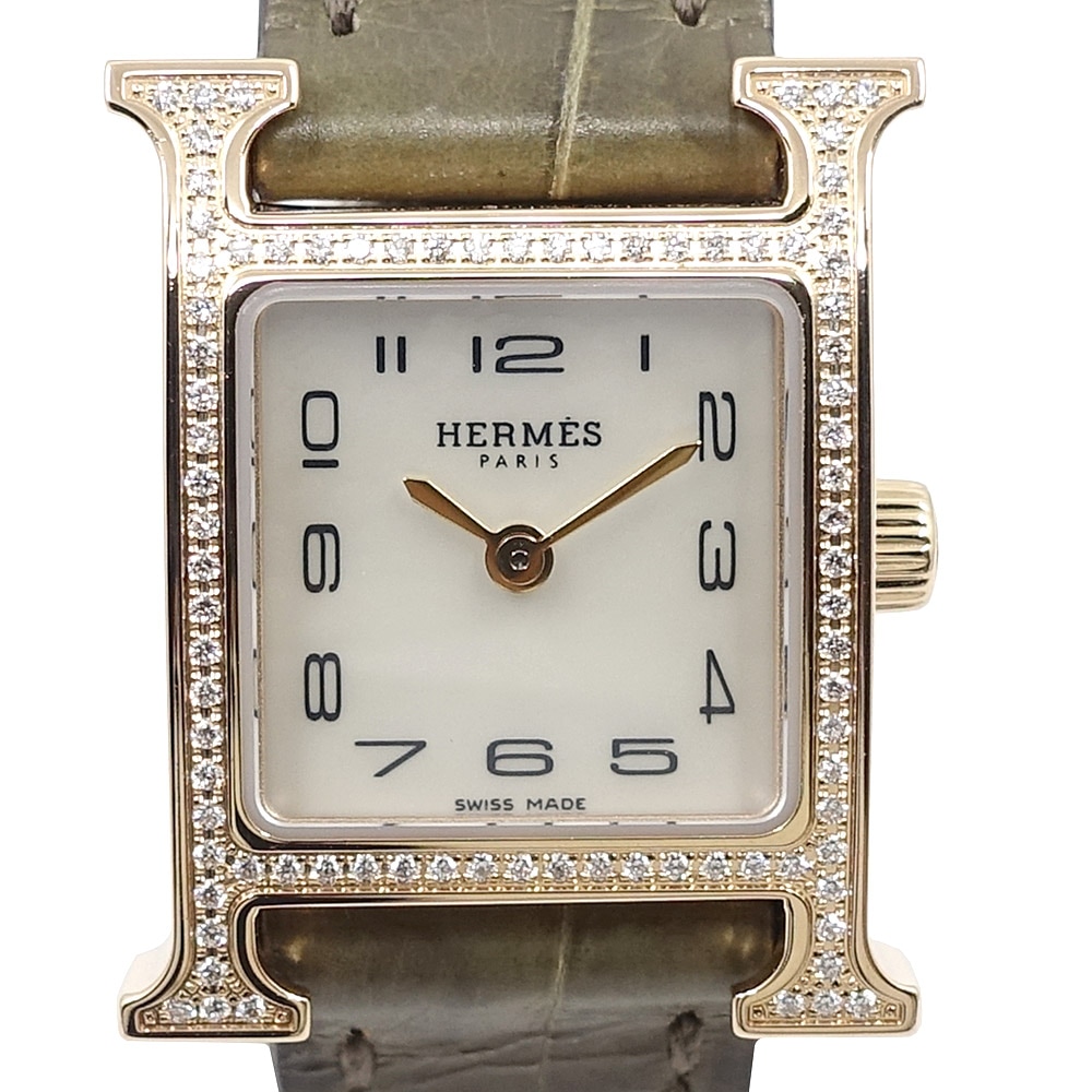 �ڱɡۡ�HERMES�ۥ���᥹ �ӻ��� H�����å� �ߥ� HH1.173 �ۥ磻�ȥ�����/������٥��� PG ���ꥲ�������٥�� �������� ���� ��ǥ����� �ݾڽ� 2022ǯ���� Ȣ�ڻž夲�����Ӹ򴹺ѡۡ���š�