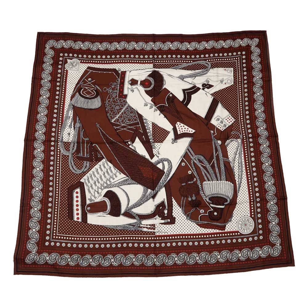 ��̾��ۡ�HERMES�ۥ���᥹ ����140 �������� ZOUAVERS ET DRAGONS �Х���� �����ߥ� ���륯 �ޥ�����顼 �֥饦��� ��Ƚ���ȡ��� ��ʪ ��� ����¾����š�