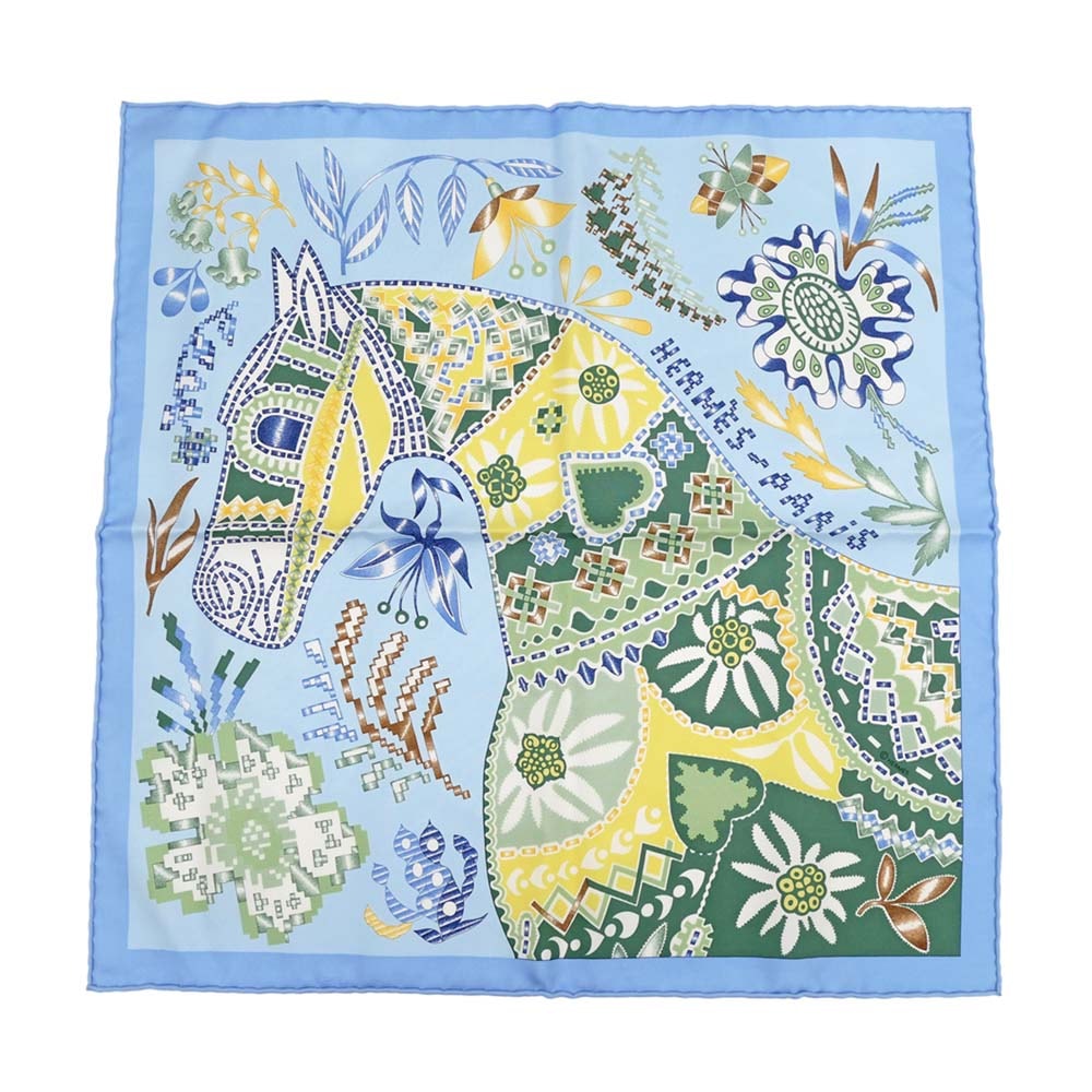 ��̾��ۡ�HERMES�ۥ���᥹ ����45 �������� EN ATTENDANT ULYSSE ���륯100% �ޥ�����顼 �饤�ȥ֥롼�� �֥롼�� ���������� ���꡼��� �֥饦��� �Х���� ��ʪ ����¾��̤���ѡۡ���š�