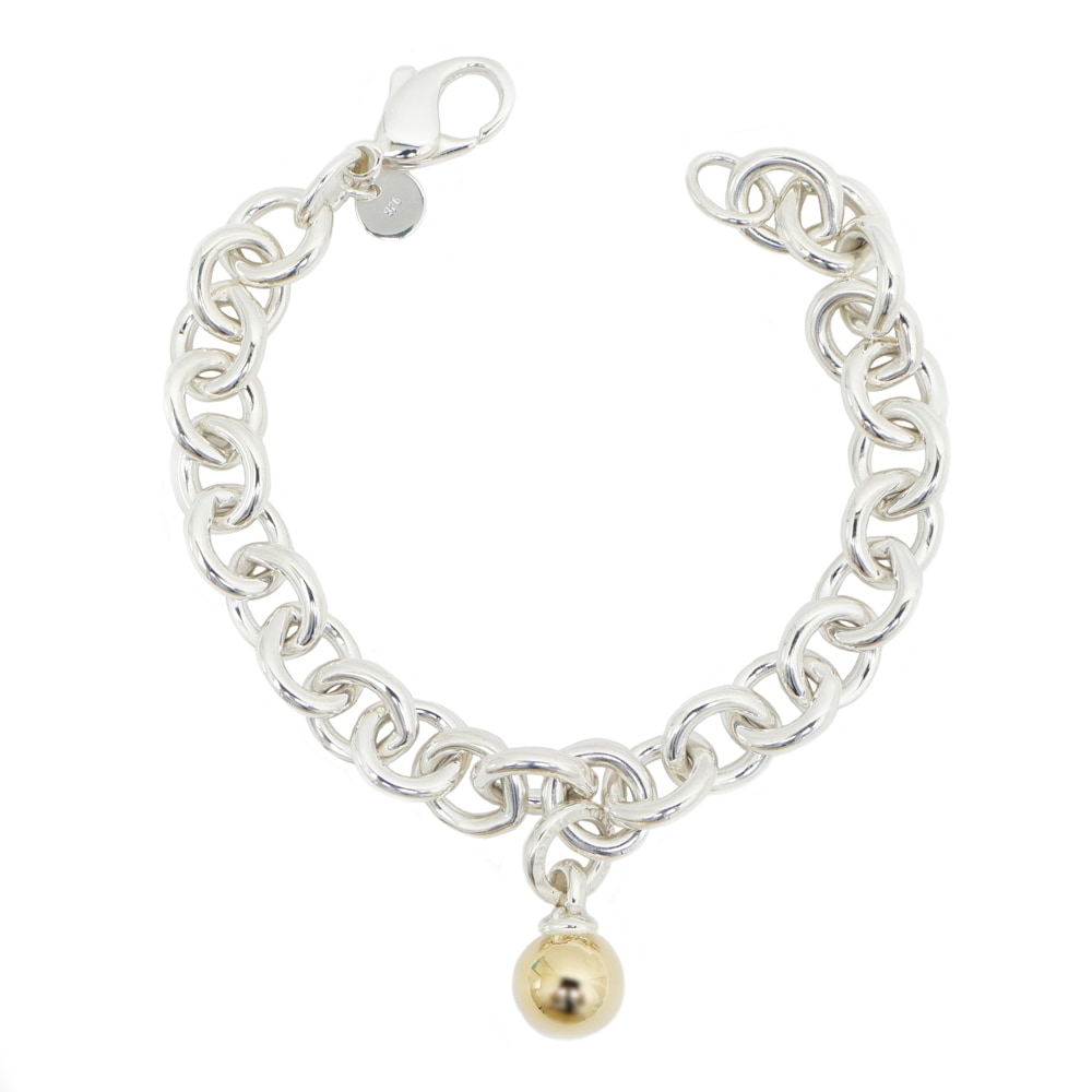 ��̾��ۡ�TIFFANY�ۥƥ��ե��ˡ� �ܡ�����󥰥� �֥쥹��å� Ag925 ����С� 750YG K18 ��19.5cm 32.0g �������� ���������꡼�ڻž夲�ѡۡ���š�