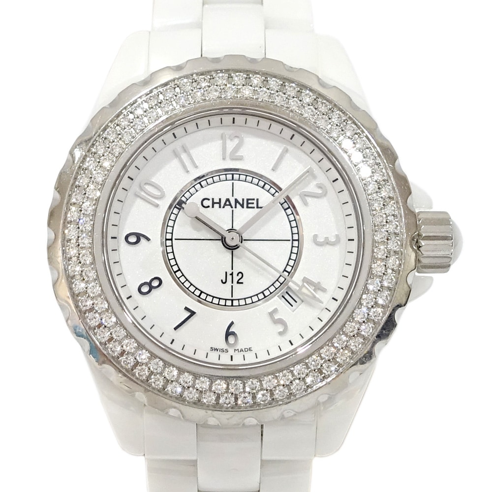 ڱɡۡCHANELۥͥ J12 H0967 ۥ磻ȥߥå 33mm  ӻ ǥš