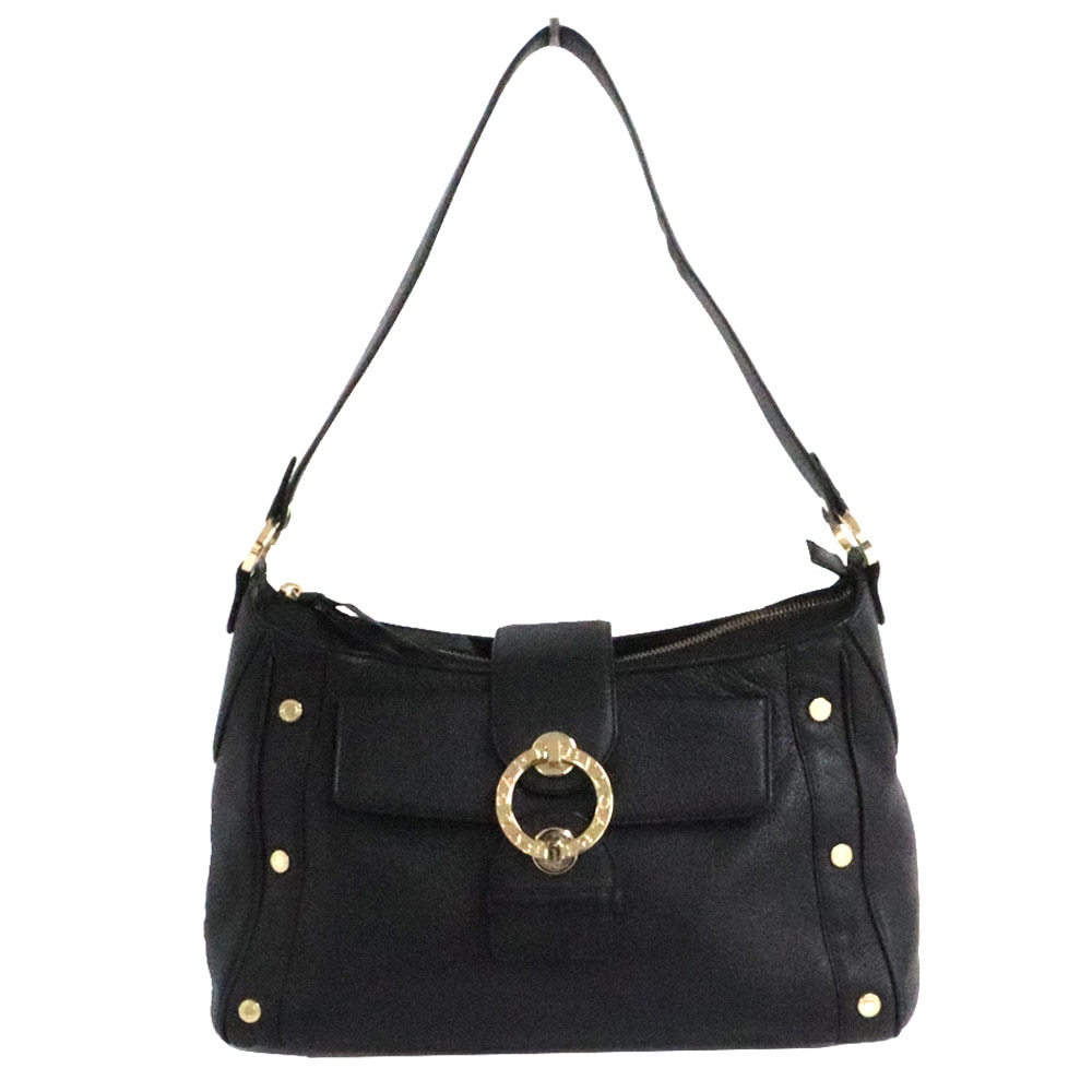 BVLGARI ブルガリ スエード ワンショルダー バック 小さめ 黒 肩掛け BVLGARI ブルガリ スエード ワンショルダー バック 小さめ 黒 肩掛け