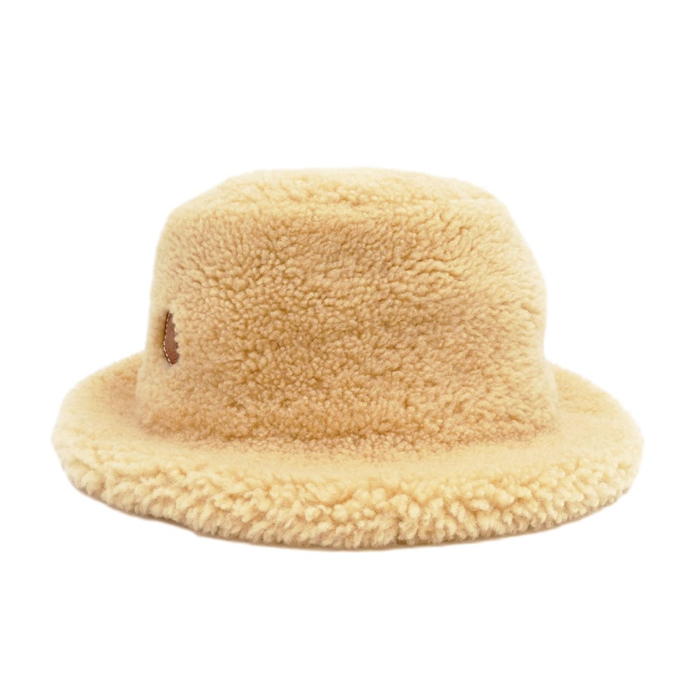 エルメス　フランス製　ベージュ バケットハット 名東】【HERMES】エルメス フォーブ ムートン バケットハット