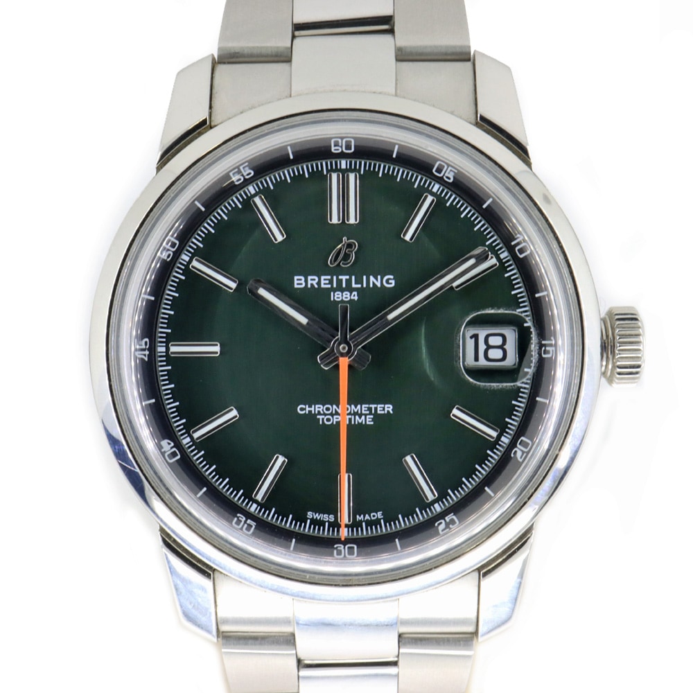 �ڱɡۡ�BREITLING�ۥ֥饤�ȥ�� �ȥåץ����� B31 AB3113171L1A1 ���꡼�� �ӻ��� 38mm SS ��ư���� ��󥺡���š�