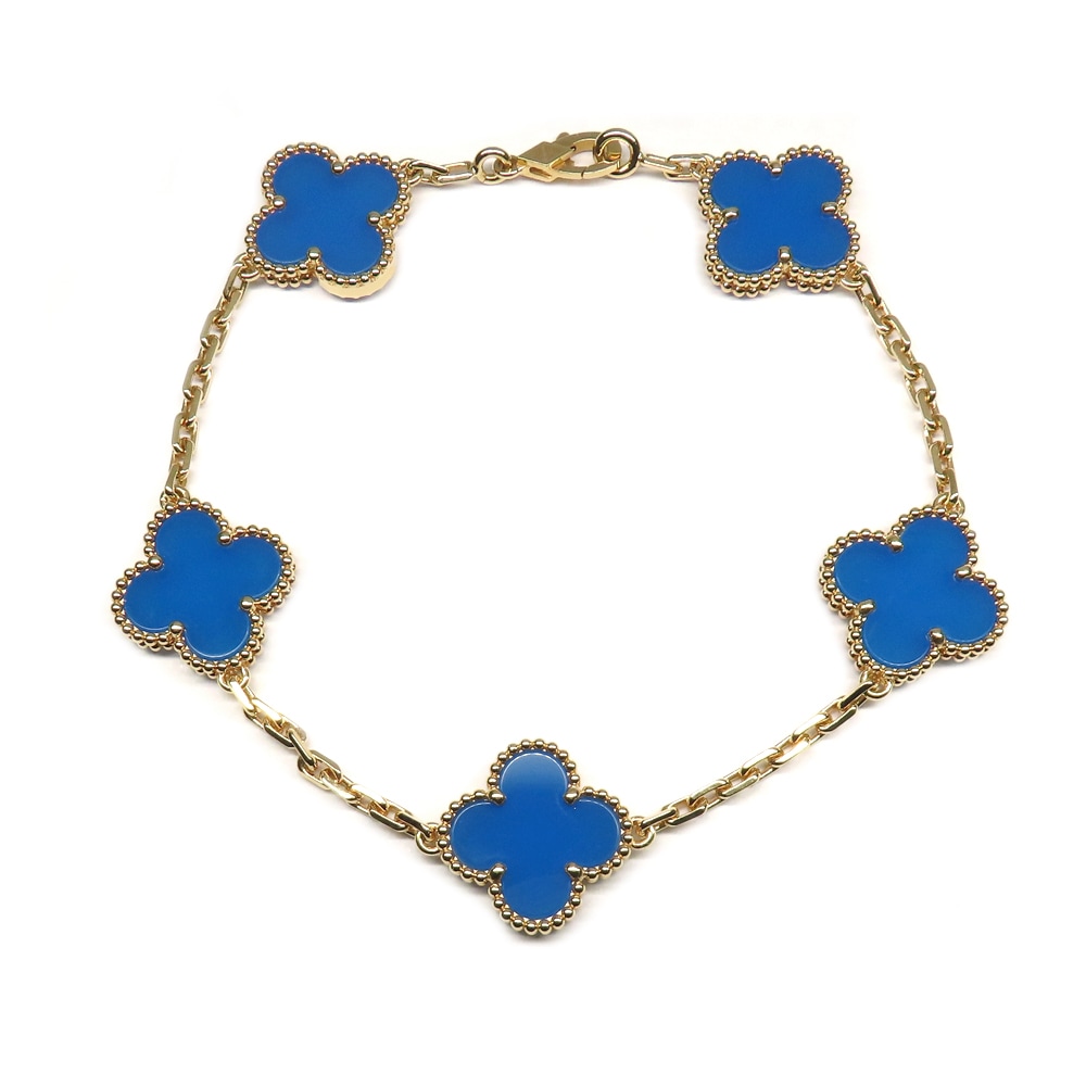 ��̾�Ų��ۡ�VAN CLEEF&ARPELS�ۥ����󥯥꡼��&�����ڥ� ������ơ�������ϥ�֥� �֥쥹��å� 5������� VCARP34900 750YG K18 ��������������� �֥롼�������� 2024ǯ ���奨�꡼ ���������꡼ ��ǥ����� ��� ���ʡ���š�