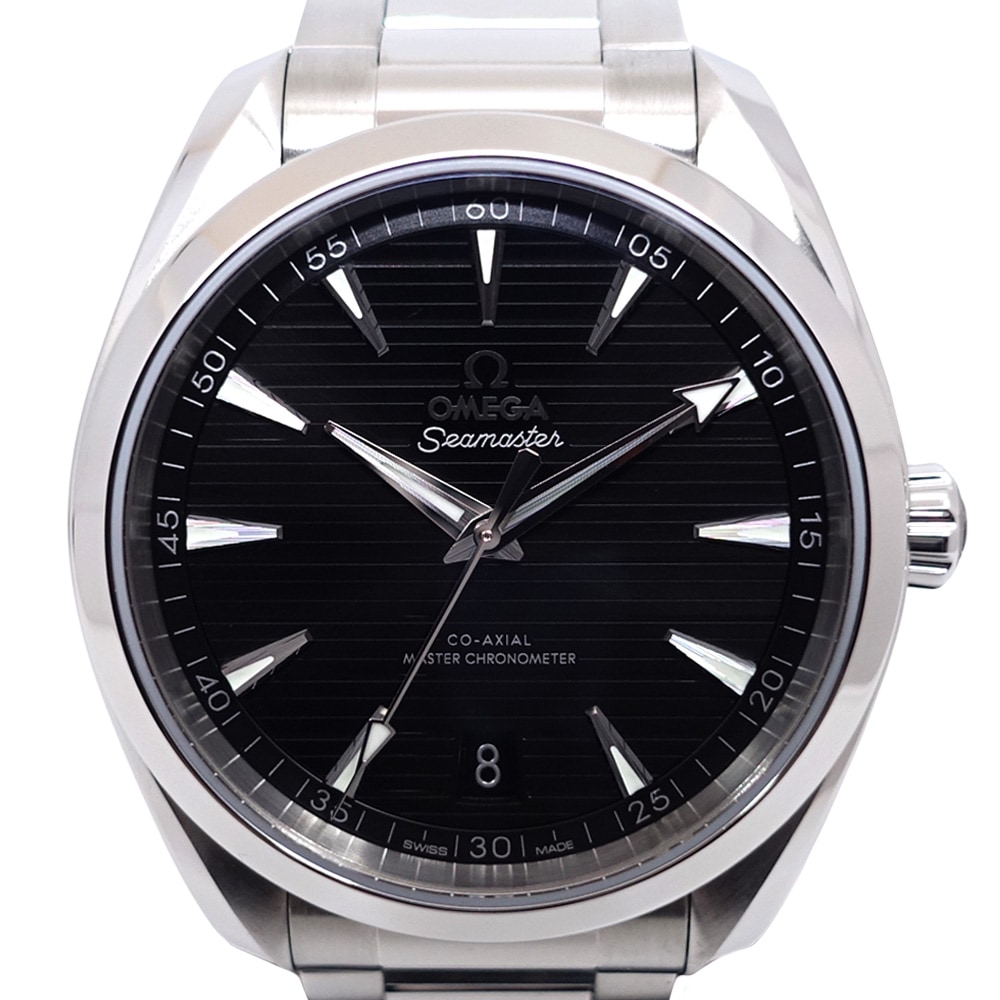 【栄】【OMEGA】オメガ シーマスター アクアテラ コーアクシャル 41mm 220.10.41.21.01.001 ブラック文字盤 自動巻き 箱 保証書 2025年【新品】【未使用】【中古】