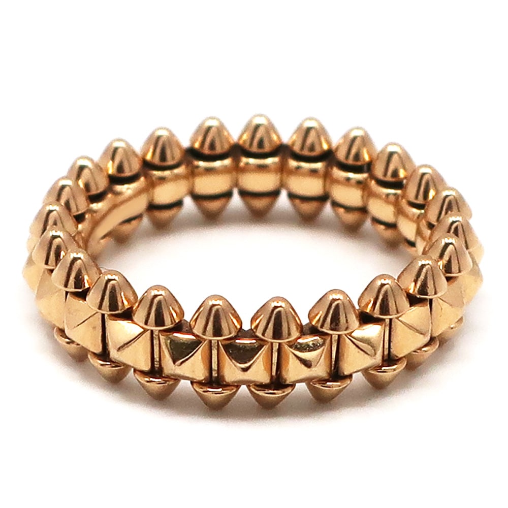 【天白】【CARTIER】カルティエ クラッシュ ドゥ カルティエ リング スモール B4229800 指輪 K18 Au750 ピンクゴールド #54 ジュエリー メンズ レディース 保証書付【中古】