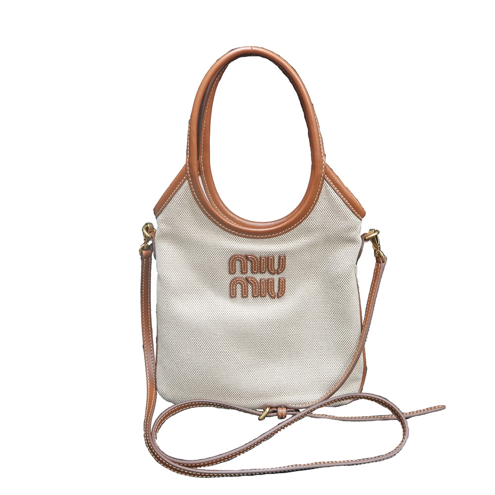 ��̾��ۡ�MIUMIU�ۥߥ奦�ߥ奦 IVY �ߥ� �ʥ����� 5BA281 ���������Хå� �ϥ�ɥХå� �֥饦�� �����ܥ꡼�� ��ǥ����� ������š�