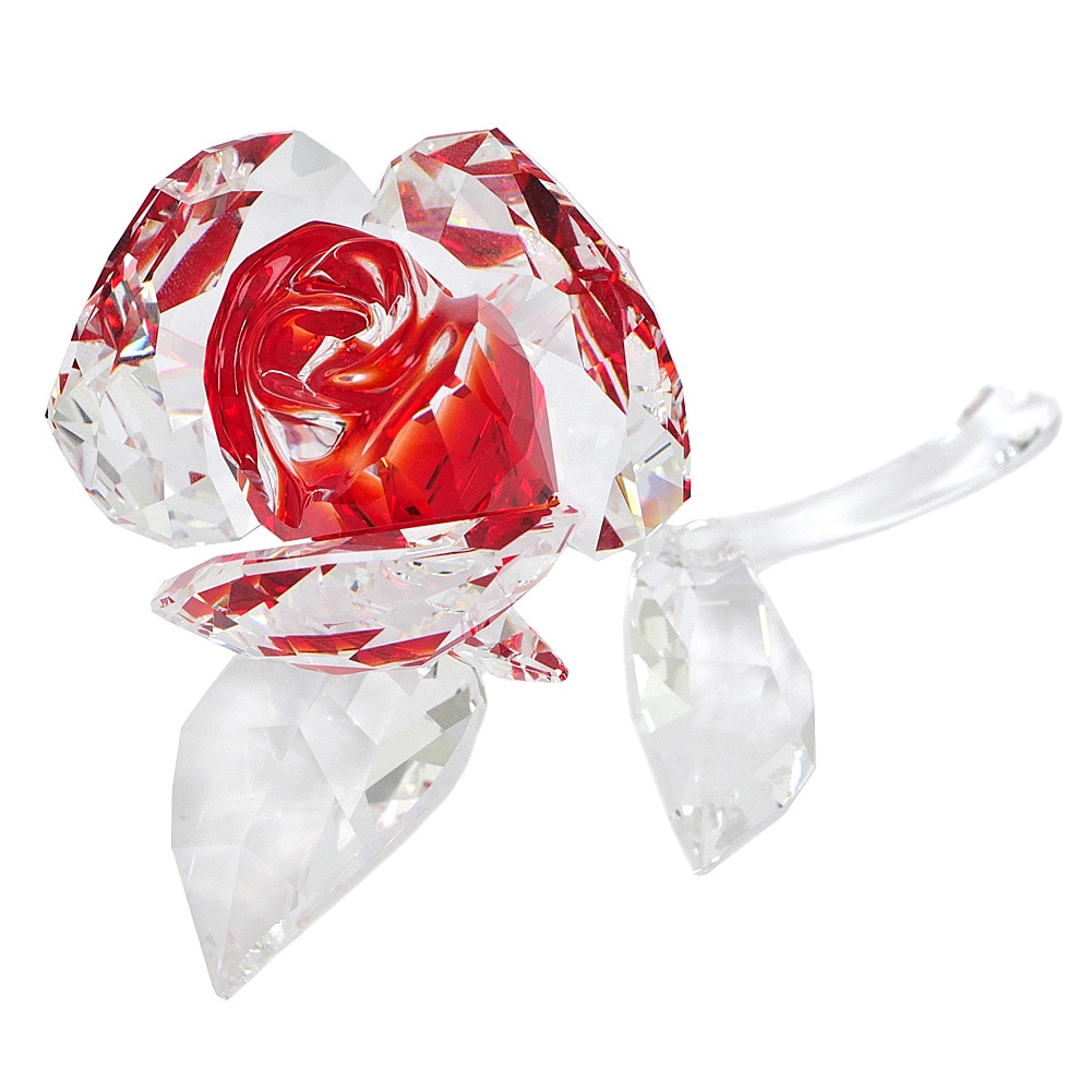 スワロフスキー　バラ置物 スワロフスキー SWAROVSKI クリスタルグラス フィギュリン