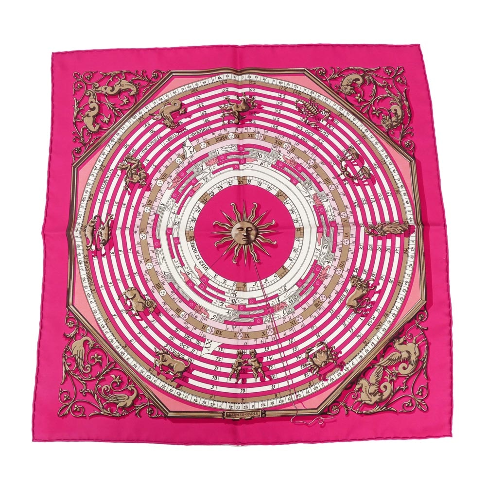 専用☆エルメススカーフ☆カレ45☆立体特別額装プチカレ☆ミニ☆ピンク