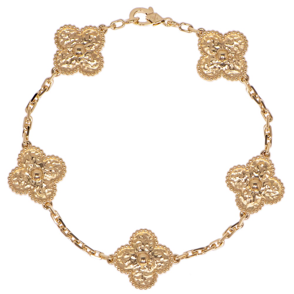 ��̾��ۡ�VAN CLEEF&ARPELS�ۥ����󥯥꡼�ա������ڥ� ������ơ��� ����ϥ�֥� �֥쥹��å�5������� VCARO1IE00 750YG 18K ��������������� ���奨�꡼����š�