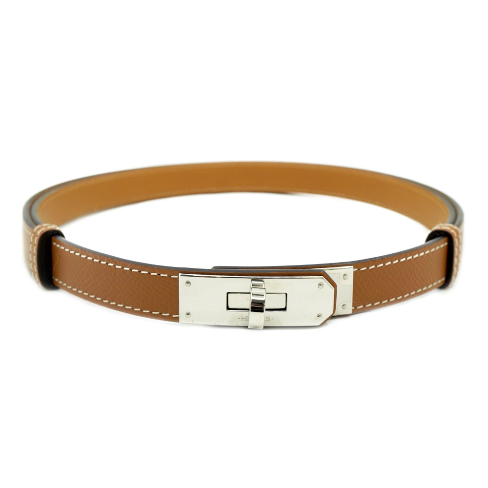 栄】【セール~】【HERMES】エルメス ケリーベルト エプソン レザー U