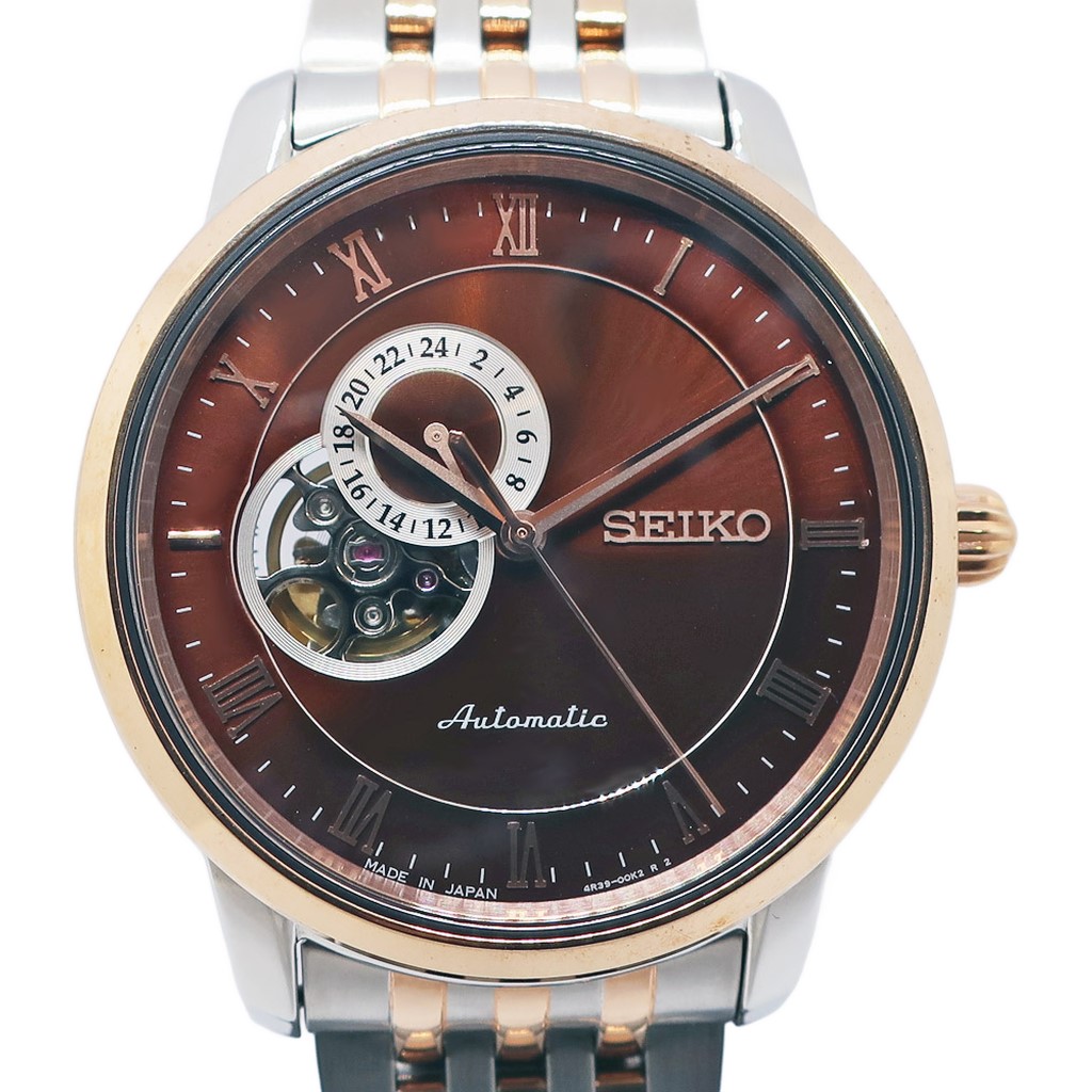 【天白】【SEIKO】セイコー プレザージュ SARY066 ブラウン SS メカニカル 自動巻き メンズ 腕時計【中古】