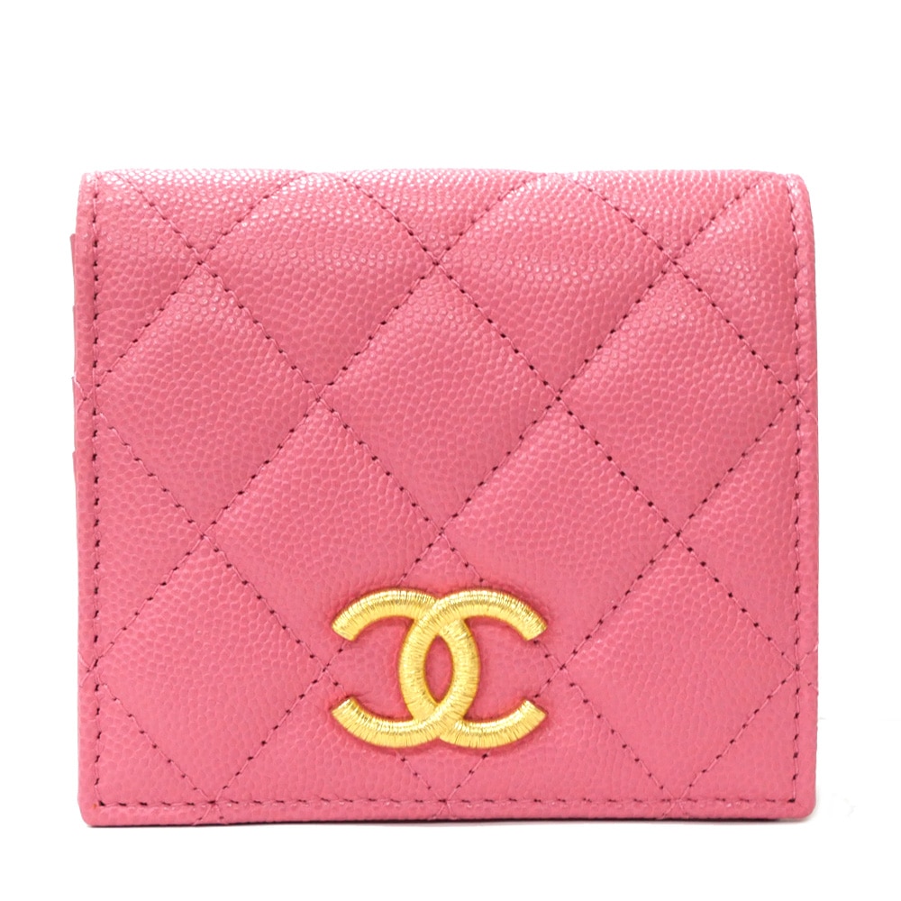 名東】【CHANEL】シャネル スモールフラップウォレット AP3519 2つ折り