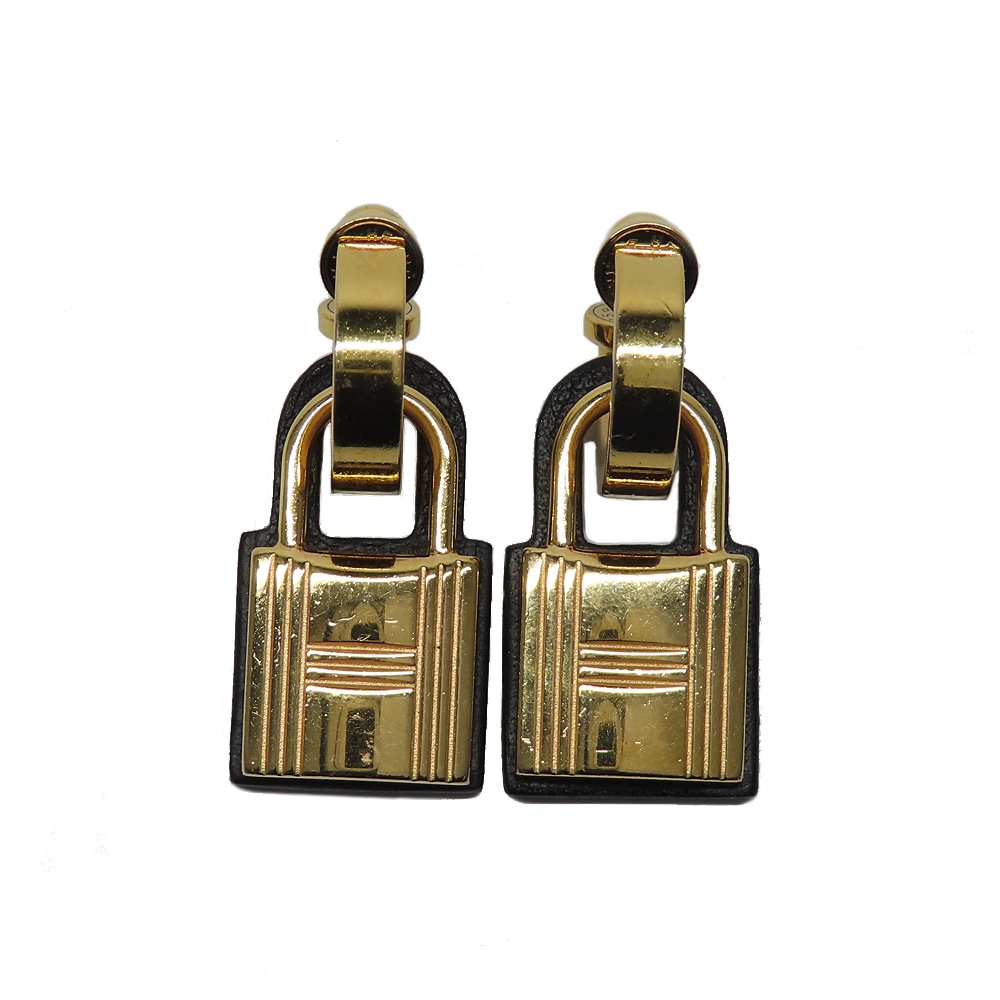 エルメス ピアス オーケリー ブラック HERMES エルメス ピアス カデナ型 O'Kelly オーケリー 黒