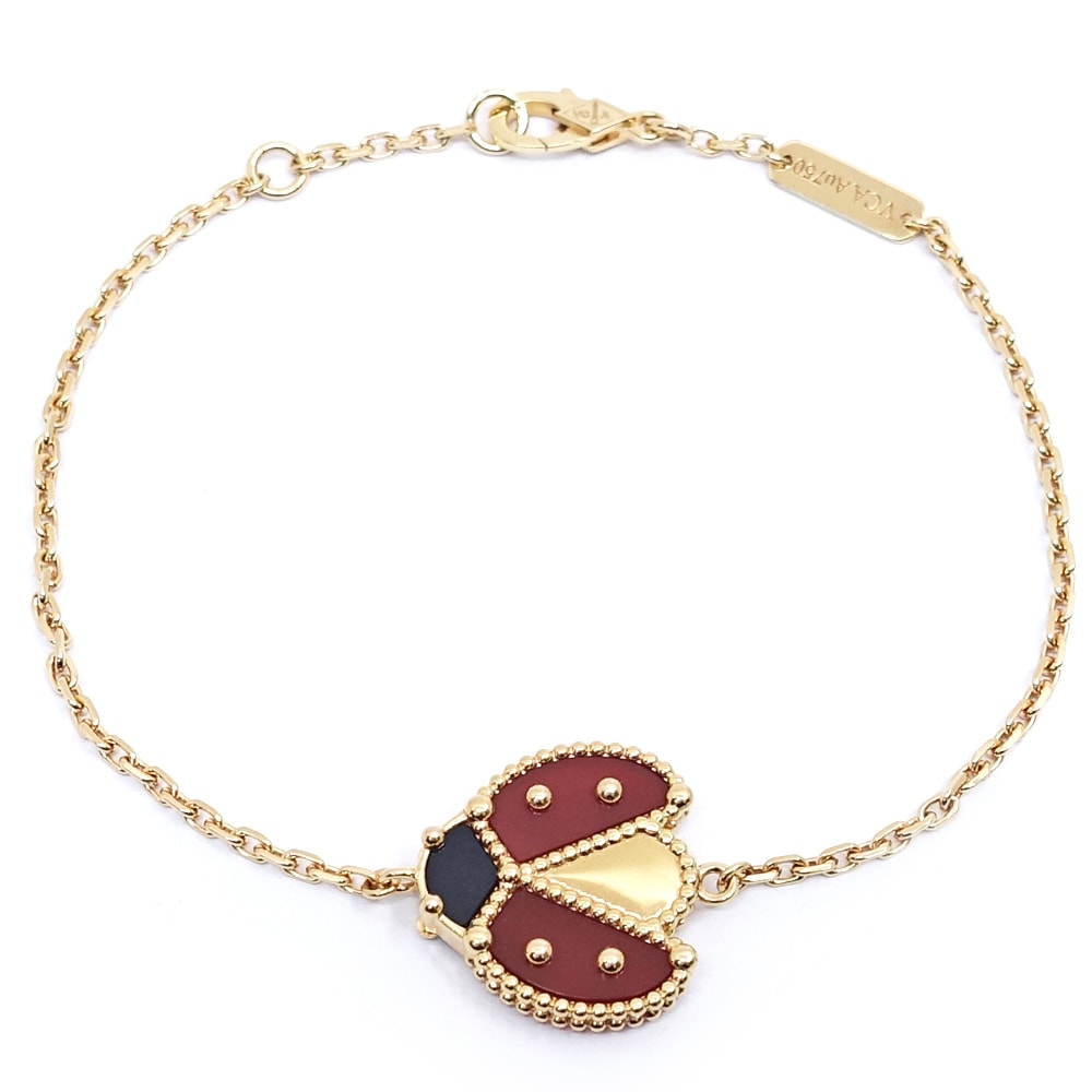 �ڱɡۡ�VAN CLEEF&ARPELS�ۥ����󥯥꡼�ա������ڥ� K18PG ��å��� ���ץ�� �֥쥹��å� �����ץ󥦥��� ��ǥ��Х� 750PG VCARP7R100 �Ƥ�Ȥ��� ���奨�꡼����š�