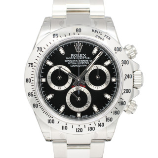 【名古屋】【ROLEX】ロレックス デイトナ 116520 ランダム ブラック SS 自動巻き メンズ 保証書付き 2015年 シール付き【新品】【未使用】【中古】