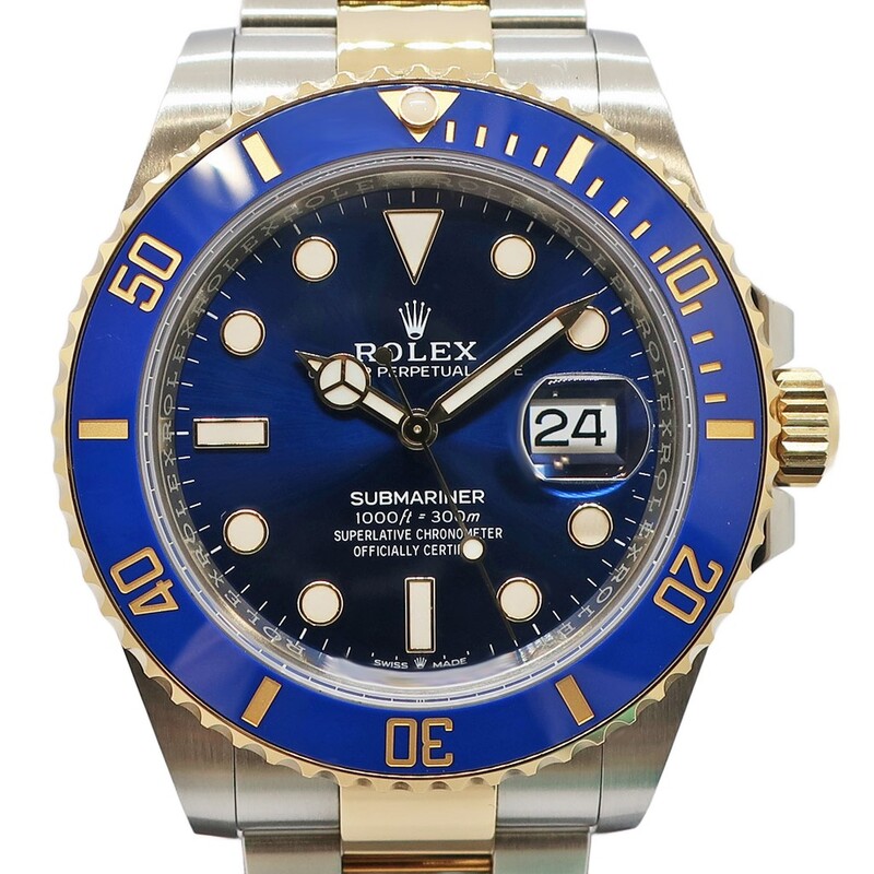 天白】【ROLEX】ロレックス サブマリーナデイト 126613LB ブルー