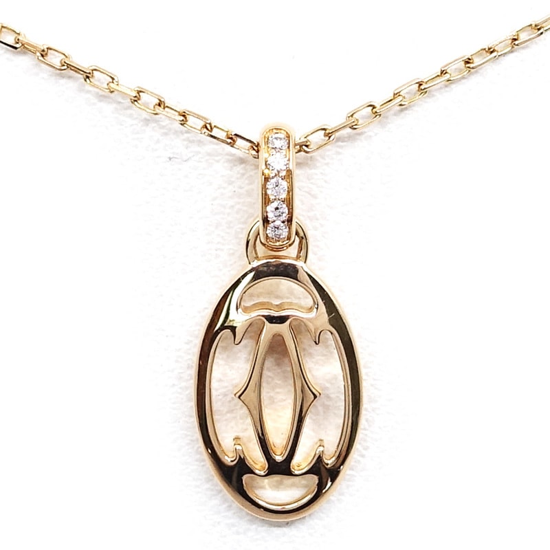 �ڱɡۡ�CARTIER�ۥ���ƥ��� K18PG �����ɥ����֥�C ��������� �ͥå��쥹 750PG ���奨�꡼ ��ǥ���������š�