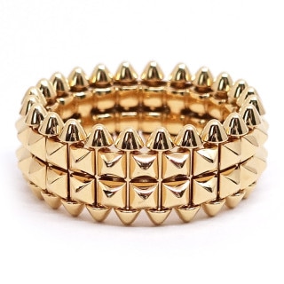 【栄】【CARTIER】カルティエ K18PG クラッシュ ドゥ カルティエ ダブル 2ロウ リング 指輪 レディース メンズ B4237800【中古】