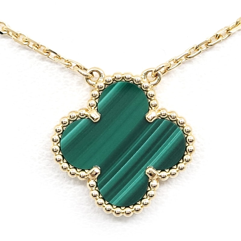 �ڱɡۡ�VAN CLEEF��ARPELS�ۥ����󥯥꡼�ա������ڥ� K18YG ������ơ�������ϥ�֥� �ͥå��쥹 �ޥ饫���� VCARO9VA00 750YG ���奨�꡼ ��ǥ���������š�