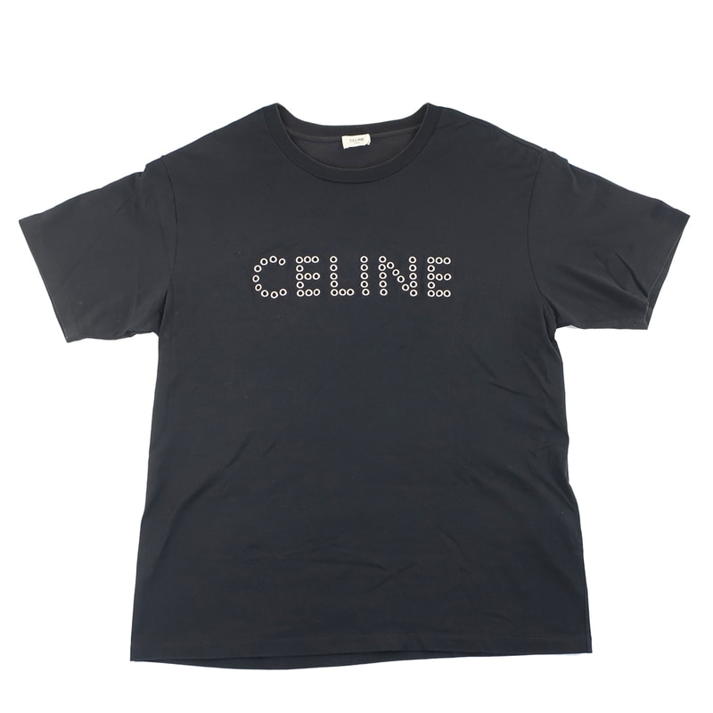��ŷ��ۡ�CELINE�ۥ��꡼�� �롼�� �ѥ���󥰥��� ȾµT����� �֥�å� ɽ��������XL �� 2X41C671Q �����å� �����ꥢ������š�
