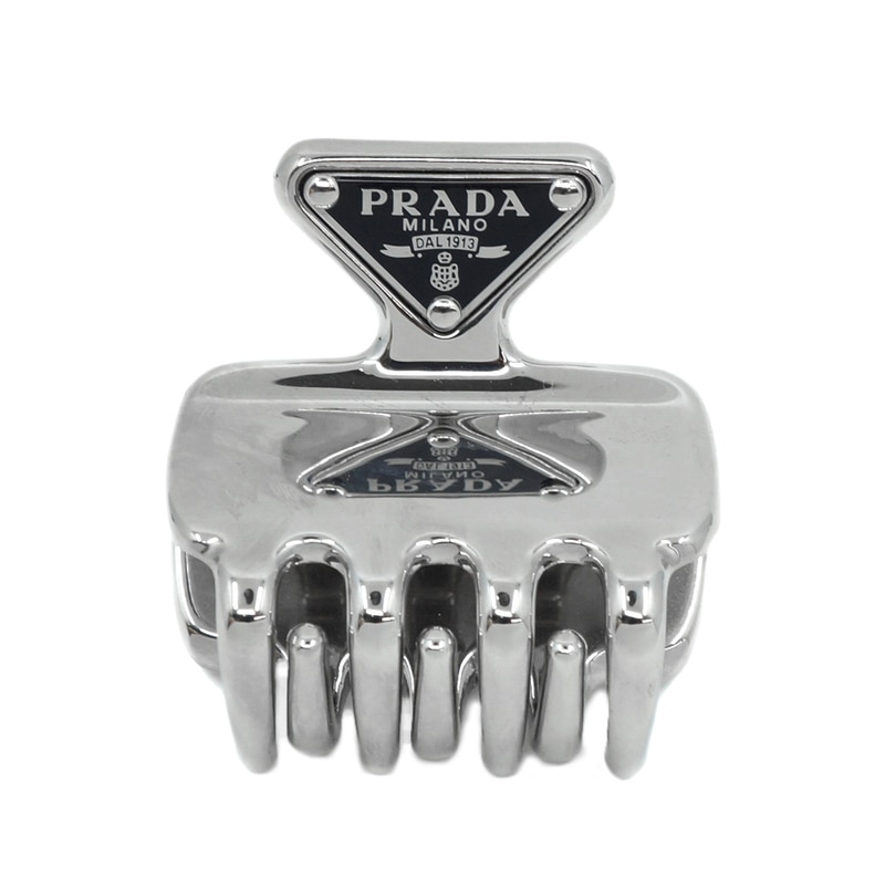 PRADA プラダ バレッタ ヘアアクセサリー PRADA プラダ アクセサリー ヘアアクセサリー メタルヘアクリップ