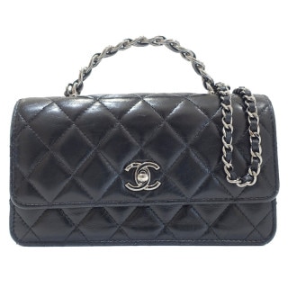 �ڱɡۡ�CHANEL�ۥ���ͥ� �ޥȥ�å� �������󥷥������Хå� AP3642 �쥶�� BK SV��� �����ॷ�ꥢ�� ���������Хå� ��ǥ����� ���� Ȣ ��¸�ޡ���š�