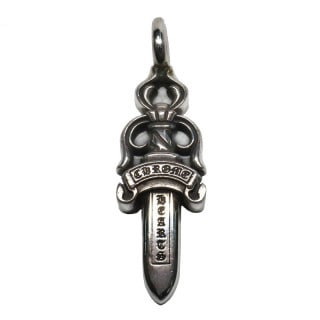 【名古屋】【CHROME HARTS】クロムハーツ ダブルダガーペンダント SV925 トップ メンズジュエリー レシート付 男【中古】