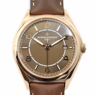 �ڱɡۡ�VACHERON CONSTANTIN�ۥ���������󥳥󥹥��󥿥� �ե��եƥ����å��� 4600E/000R-B576 �֥饦��  �ӻ��� K18PG �ԥ󥯥������ ��ư���� ��󥺡���š�