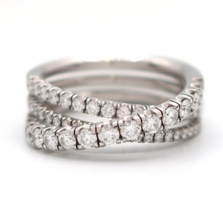 ��ŷ��ۡ�CARTIER�ۥ���ƥ��� ��� ���� �����󥻥� �ɥ� ����ƥ��� ���ߥѥ������åƥ��� ������ K18WG �ۥ磻�ȥ������ ��52 Ȣ �ݾڽ����š�